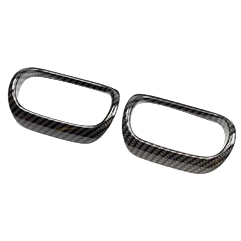 Стайлинг автомобиля 2 шт. ABS углеродное волокно внутренняя панель боковая крышка