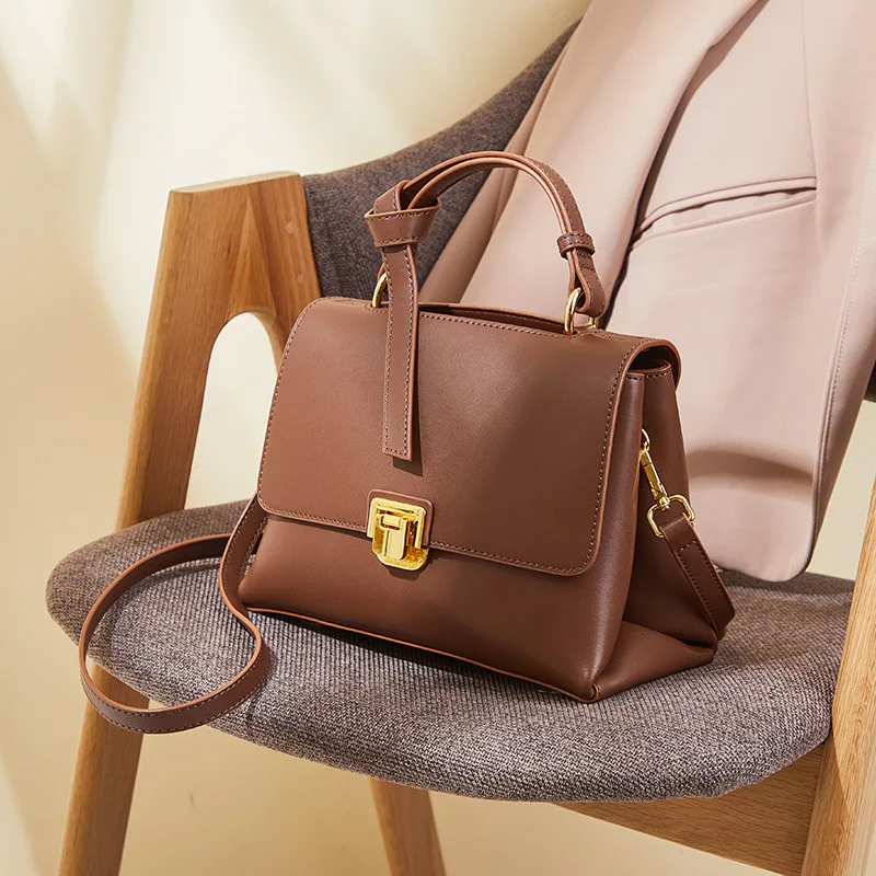 2022 New Autumn and Winter Leather Women Bag Shoulder Messenger Bag Fashion All-match Large-capacity Handbag