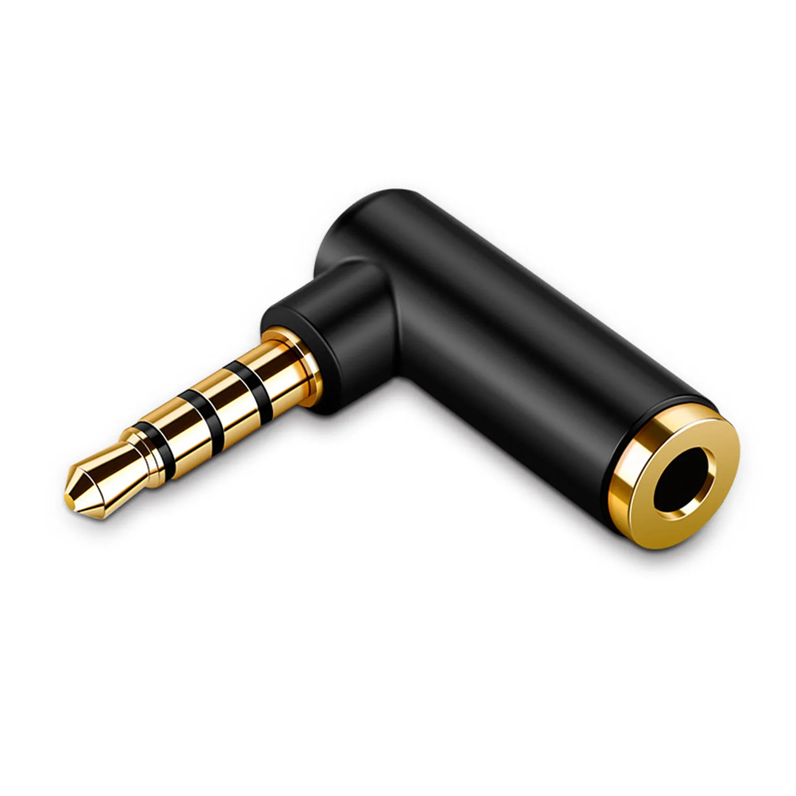 

L Type 3.5mm Male to Female Adapter 90-Degree Turning Designed
