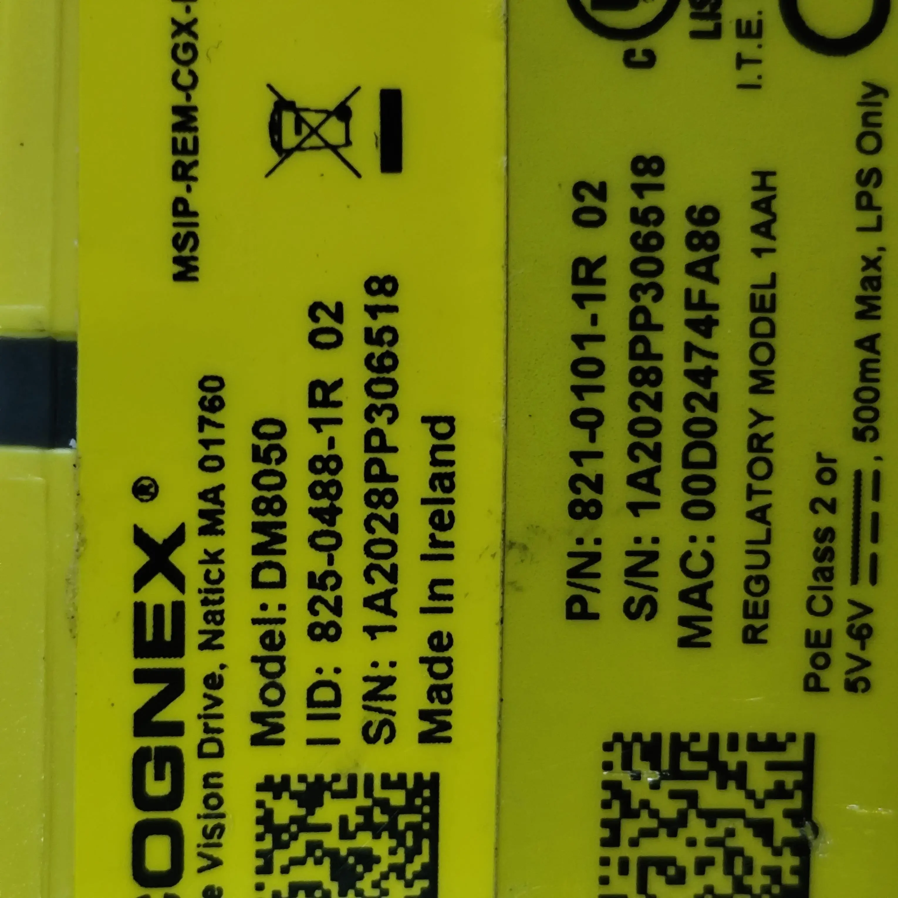 Фото Акционный беспроводной сканирующий пистолет Cognex DM8050, оригинальный и подлинный, с полным функционалом, без возможности доставки в тот же день. №2