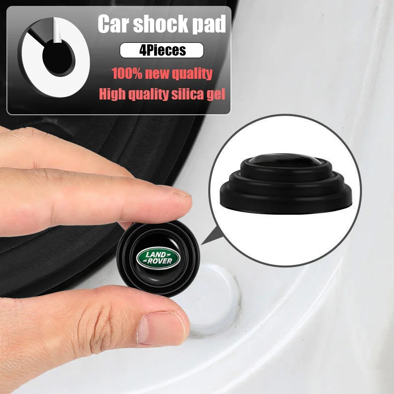 

Car Door Shock Absorber Silicone Pad Sticker for Land Rover Evoque Range Emblem Discovery 2 3 4 Sport Car Accessories