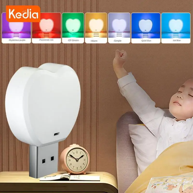 

Intelligent Usb Atmosphere Light Portable Baby Nightlights Led Lights Voice Small Night Light Voice Control Colorful Dimming