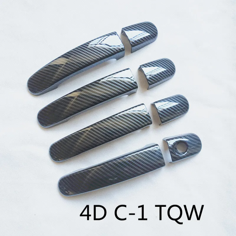 

Аксессуары для Ford Ranger T6 2011 2013 2016 2017 2018 2019 2020, крышка дверной ручки, пластиковая отделка, имитация углеродного волокна