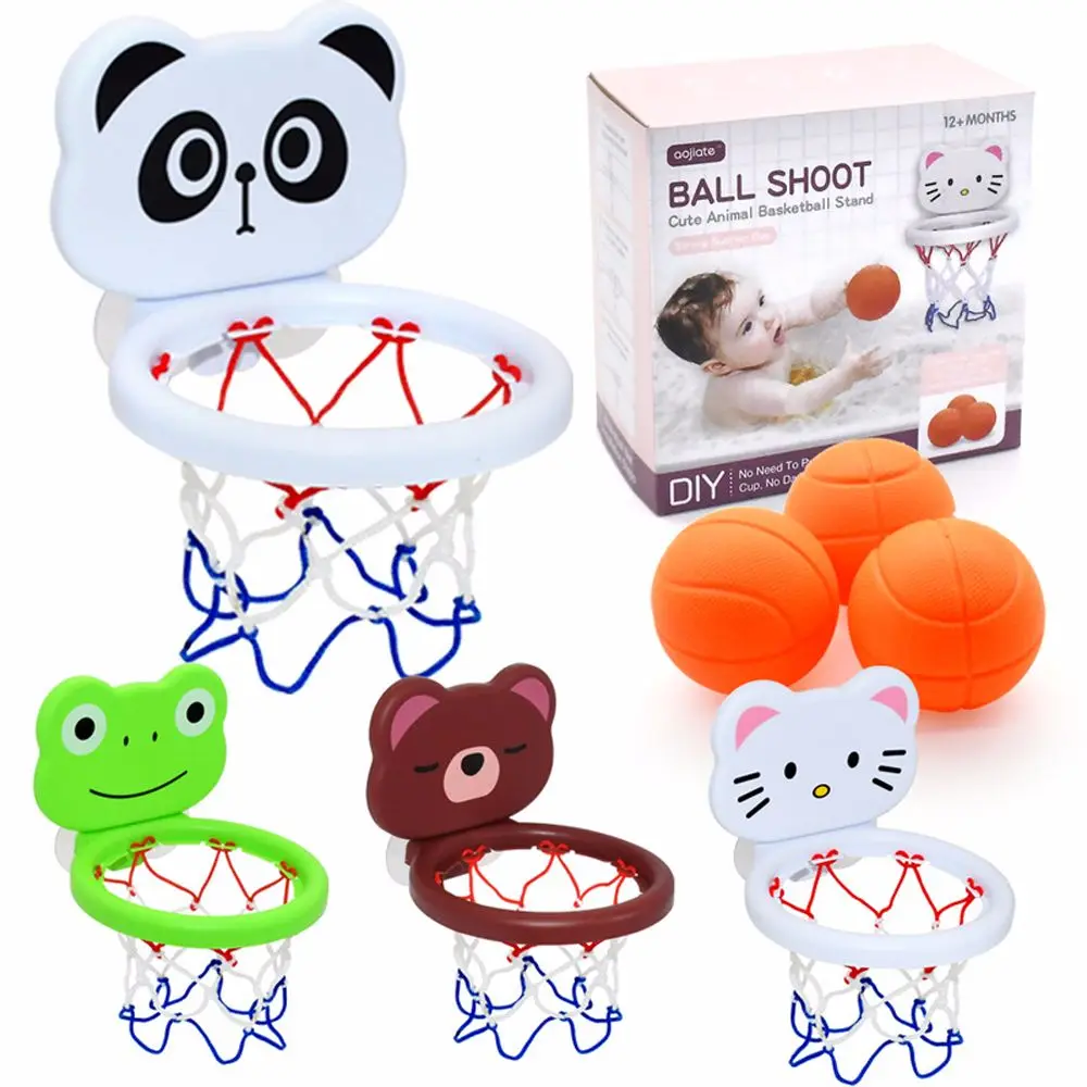 

Mini with 3 Balls Shower Toys Education Toys Bathtub Water Play Set Bath Toys Basketball Backboard Shooting Basket Toys