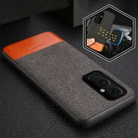 canvas leather phone case for oneplus 9 pro 10 pro 9r 8 pro nord 7t 7 pro 6 6t 5 5t 8t nord 2 n10 ce one plus fabric cover
