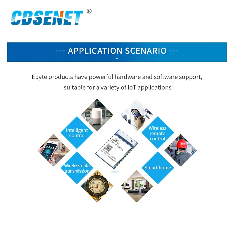 CDSENET 5Pcs/lot BLE5.1 Module NRF52811 High Speed Wireless Transceiver UART To Bluetooth BLE Modules APP Remote Configuration