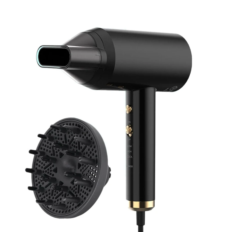 

Professional Hair Dryer 1800 Wind Power Powerful Electric Blow Dryer Hot/Cold Air Hairdryer Barber Salon Tools
