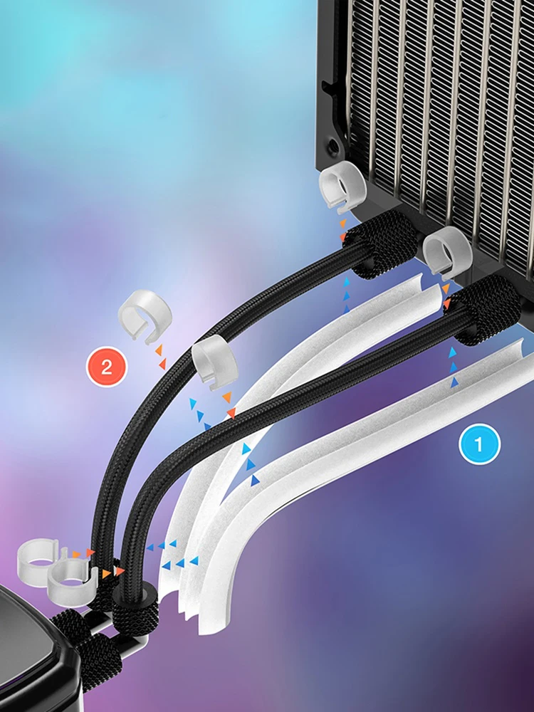 2 шт. гибкий шланг освещения Aura Sync 33 см 30 светодиодный жилет ARGB 5 В 3-контактный из