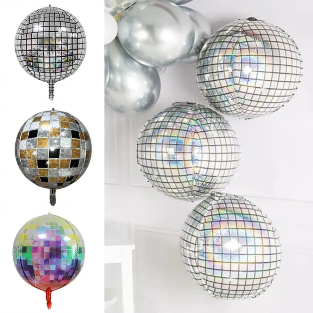 

Reliable Birthday Wedding Decors 5pcs Metallic Mirror Disco Balloons Dazzling Disco Party Decorations Foil Balloon Eye-catching