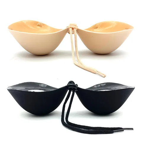 Thickened Chest Stickers 5CM Thickened Invisible Bra Flat Chest Silicone Chest Stickers Bridal Wedding Breast Stickers
