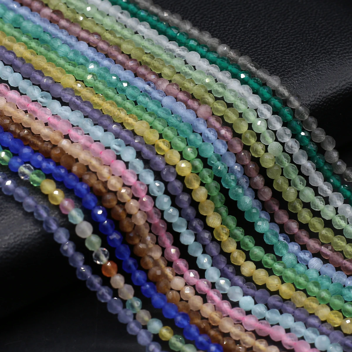 

Colored Opal Stone Small Beads 3mm Loose Spacer Faceted Beads Jewelry Making DIY Necklace Bracelet Earrings Accessories Gift