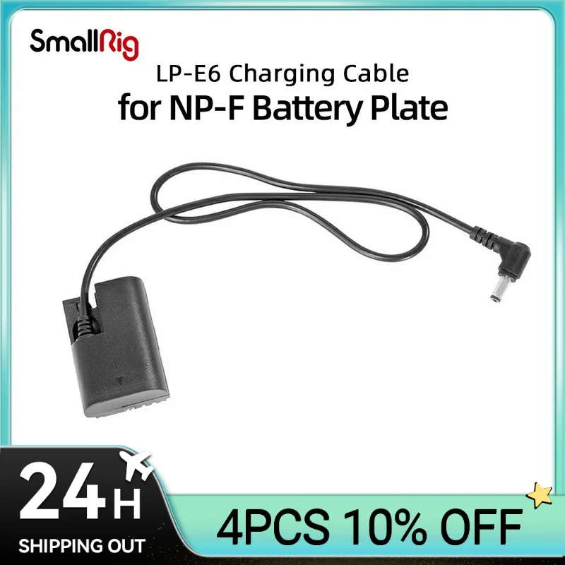 

SmallRig DC5521 to LP-E6 Dummy Battery Charging Cable 2919