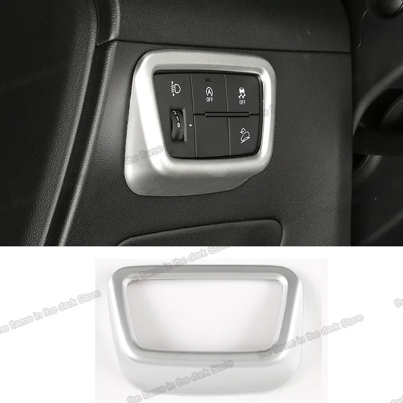 Lsrtw2017 Car Dashboard Esp Light Switch Control Frame Trim Cover Chrome for Hyundai Tucson 2021 2021 Nx4 Accessories Auto Parts