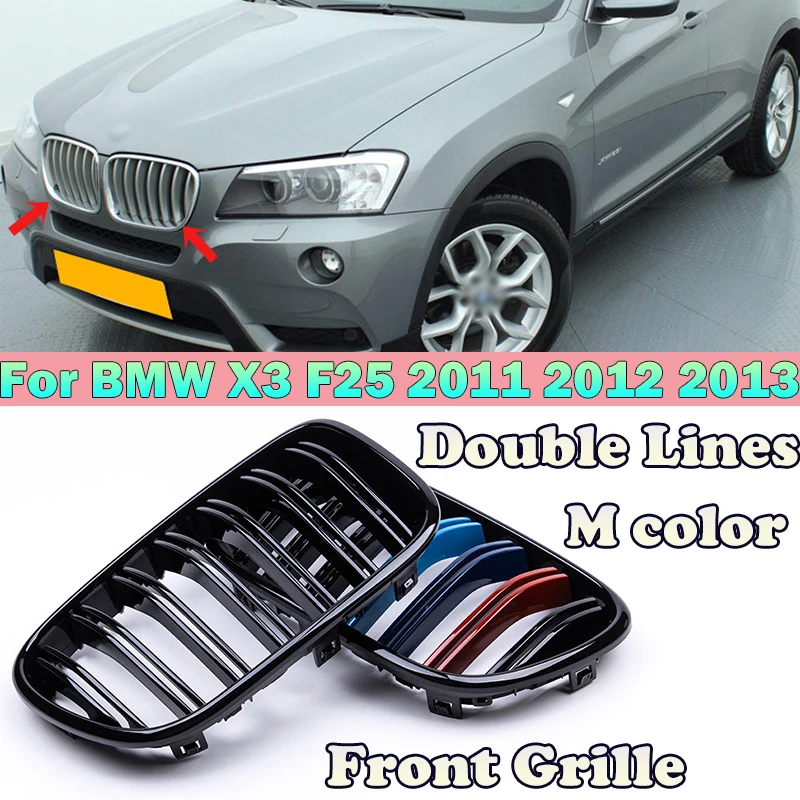 

2 шт., Передние решетки для BMW X3 F25 2011 2012 2013