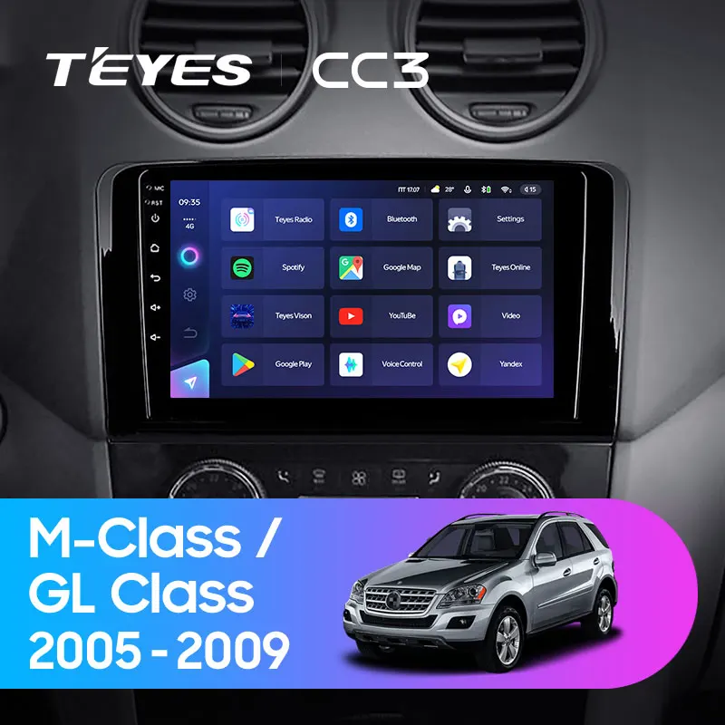 TEYES CC3 Штатная магнитола For Мерседес М-класс GL-класс Mercedes Benz ML GL ML350 GL320 X164 2005 - 2009 до