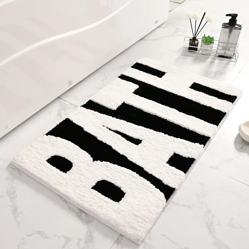 

Corridor porch floor mat Hallway living room flocking carpet suitable for bathroom non-slip kitchen oil-proof toilet water