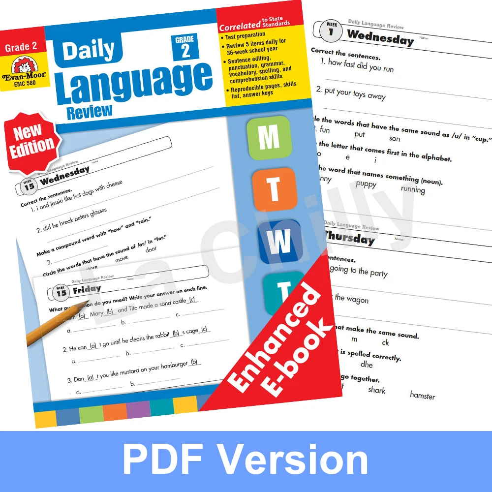 

Еван Мор ежедневный языковой обзор класс 2 Грамматический словарный Правописание навыки электронные книги PDF электронный файл