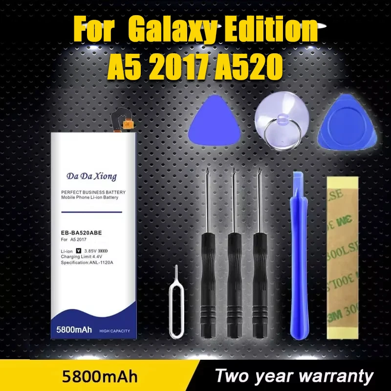 Сменный аккумулятор Samsung для телефона Galaxy Edition A5 2017 A520F SM-A520F EB-BA520ABE 5800 мАч