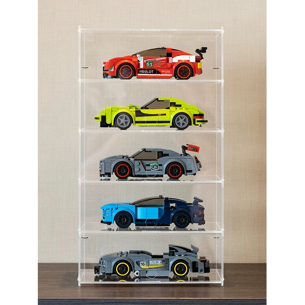 Органайзер для игрушек акриловая витрина гоночных автомобилей прозрачные блоки
