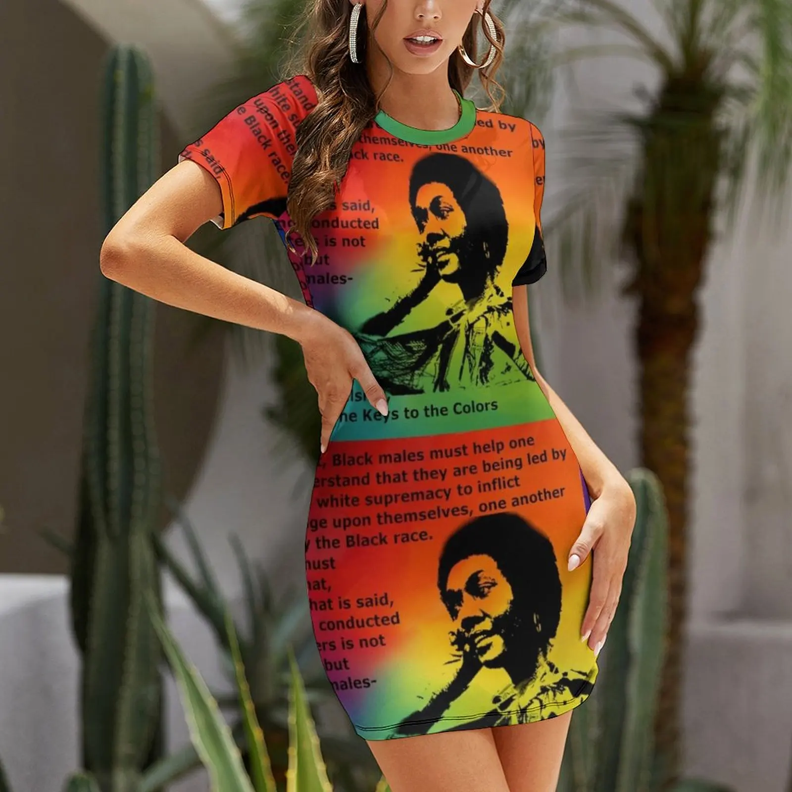 Платье из полиэстера и спандекса Dr. Frances Cress Welsing