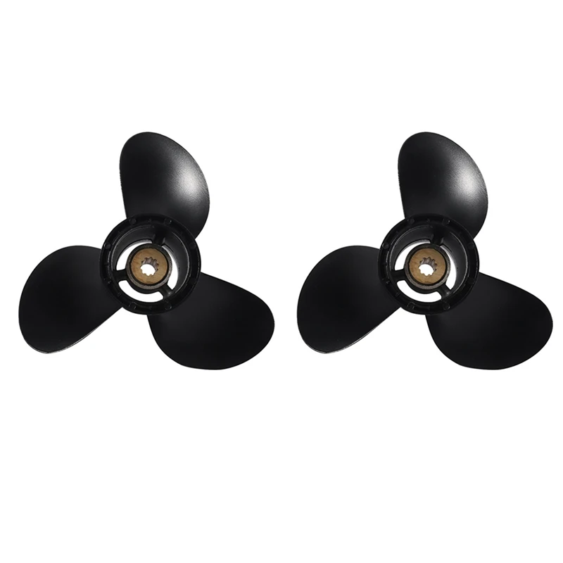

2X Marine Engine Outboard Propeller 9 1/4 X 10 For Suzuki 15-20HP