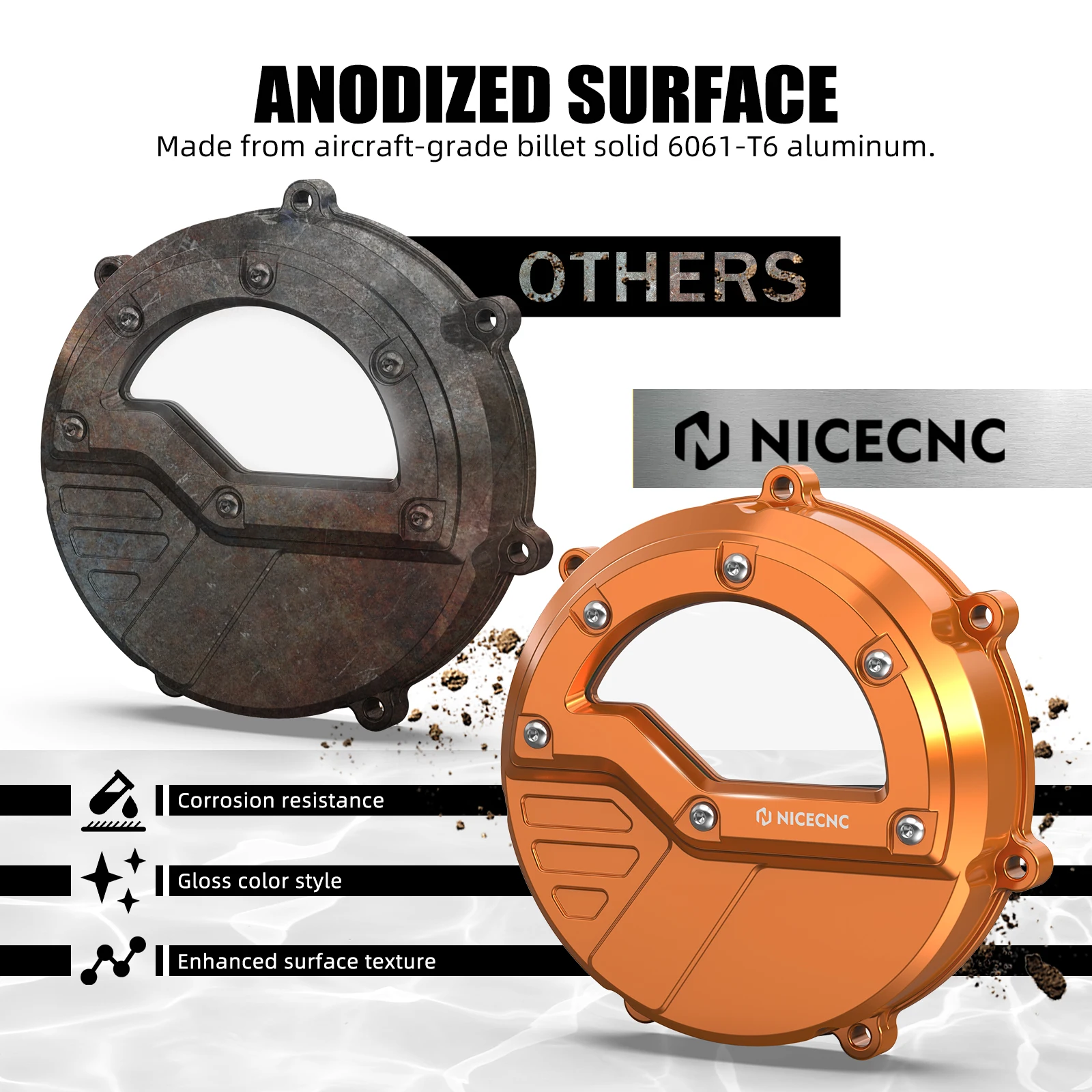 Прозрачная крышка сцепления NICECNC для KTM 950 Adventure/S Super Enduro R 990 Supermoto T Adventure S Duke