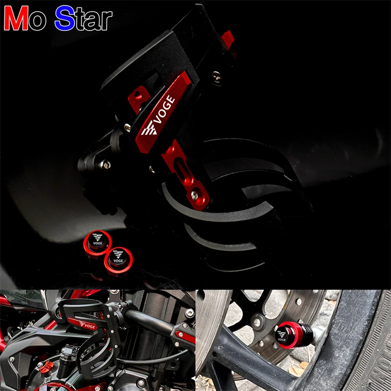 

For Loncin Voge 200AC 300AC 300R 500DS 500R 650DS ER10 Motorcycle Water Bottle Holder Accessories & Tire Valve caps Cover