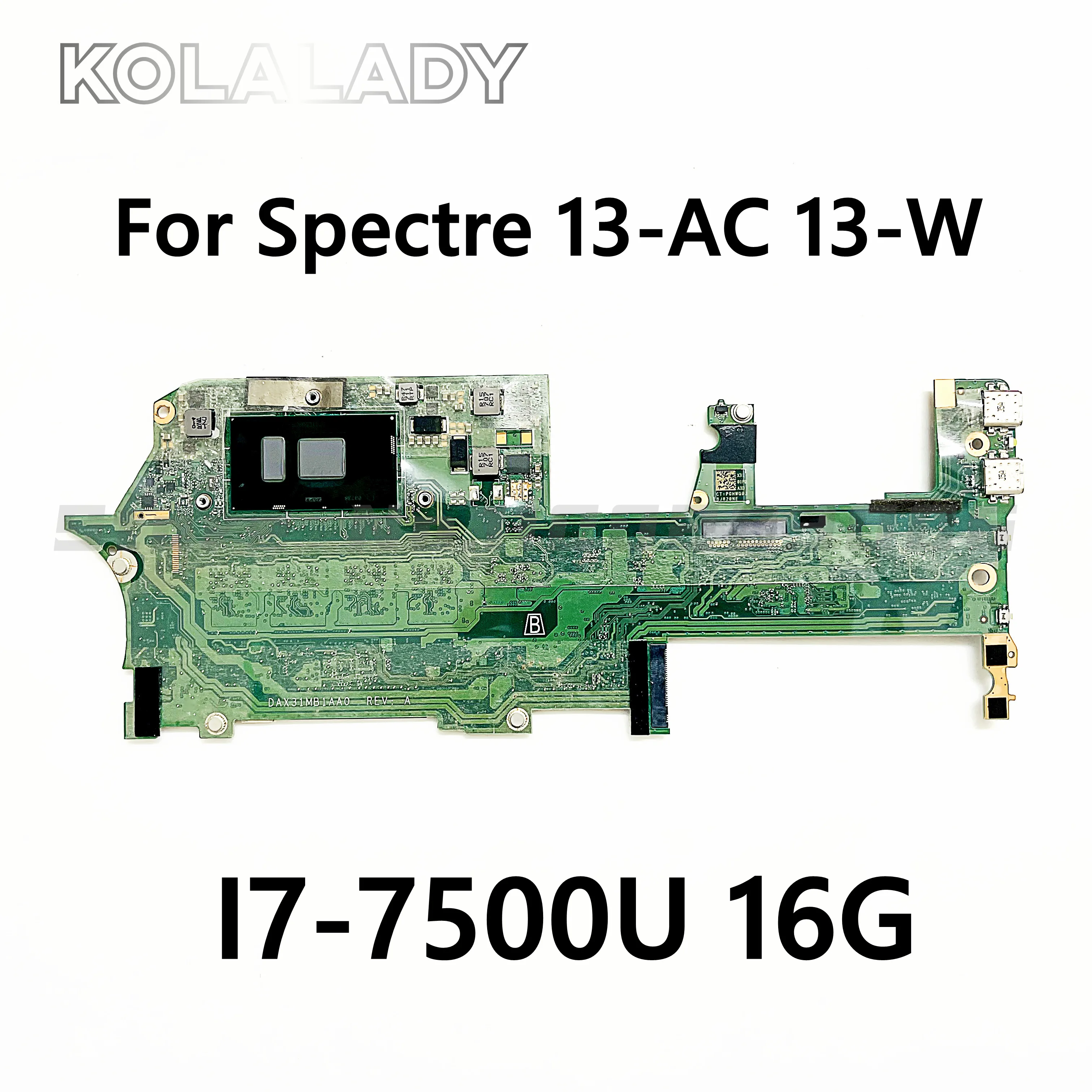 

TPN-Q178 для HP Spectre X360 13-AC 13-W материнская плата для ноутбука DAX31MB1AA0 DA0X31MBAF0 с i7-7500U 16G RAM 907560-601 918042-601