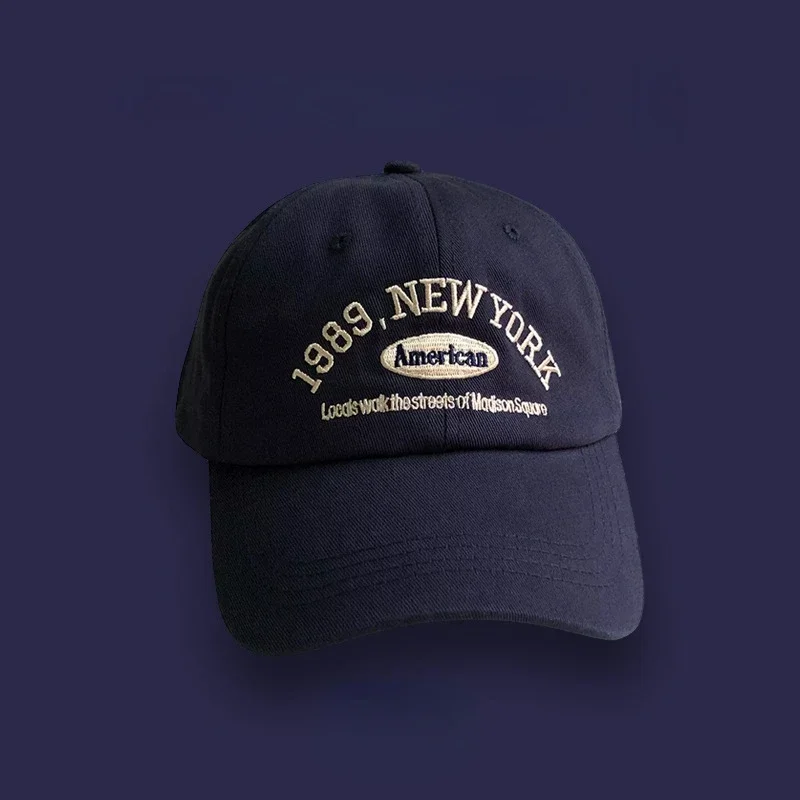 

Retro Nostalgia Embroidered Baseball Caps Spring Autumn Women Men Leisure Peaked Hat Outdoor Shade Cotton Adjustable Sports Cap