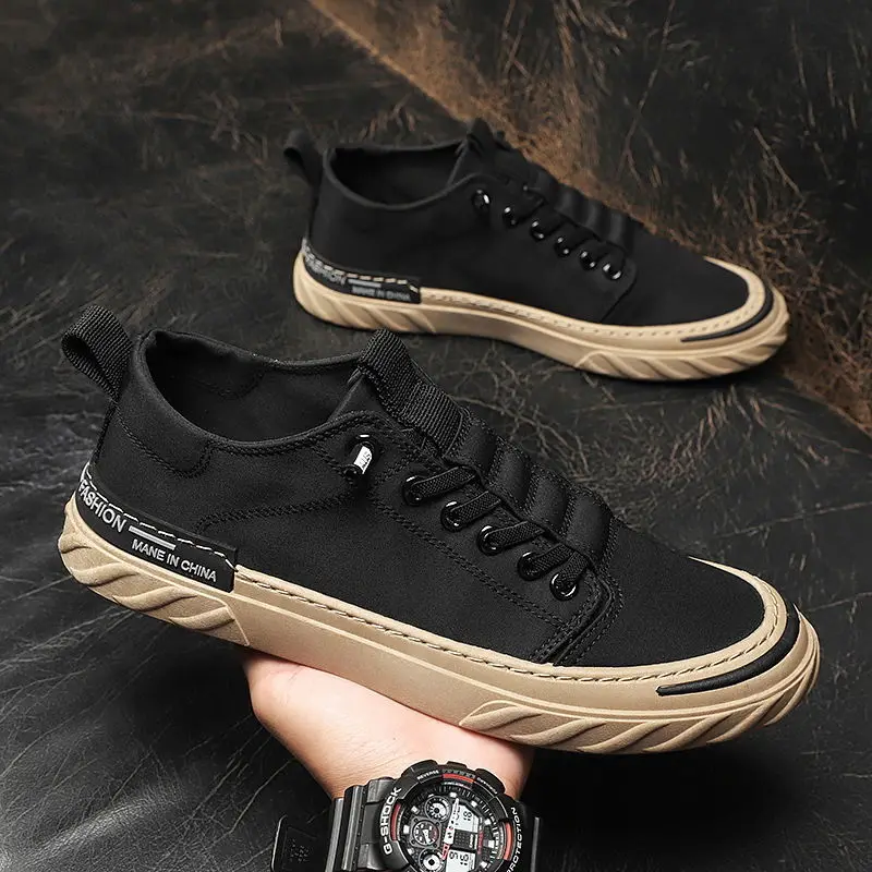 

Men Canvas Shoes Summer Breathable Deodorant Work Loafers Men Waterproof Sports and Leisure All-match Men Casual Shoes