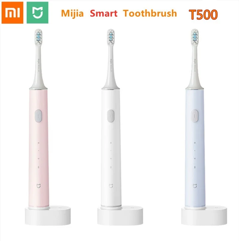 

Электрическая зубная щетка Xiaomi Mijia T500, умная ультразвуковая зубная щетка для отбеливания зубов, вибратор, беспроводной очиститель для гигие...