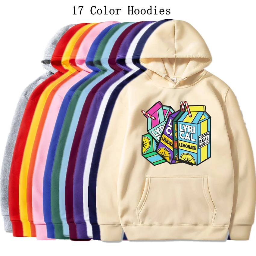 Мужская одежда толстовка с капюшоном Lyrical Lemonade флисовый свитшот сезон осень-зима