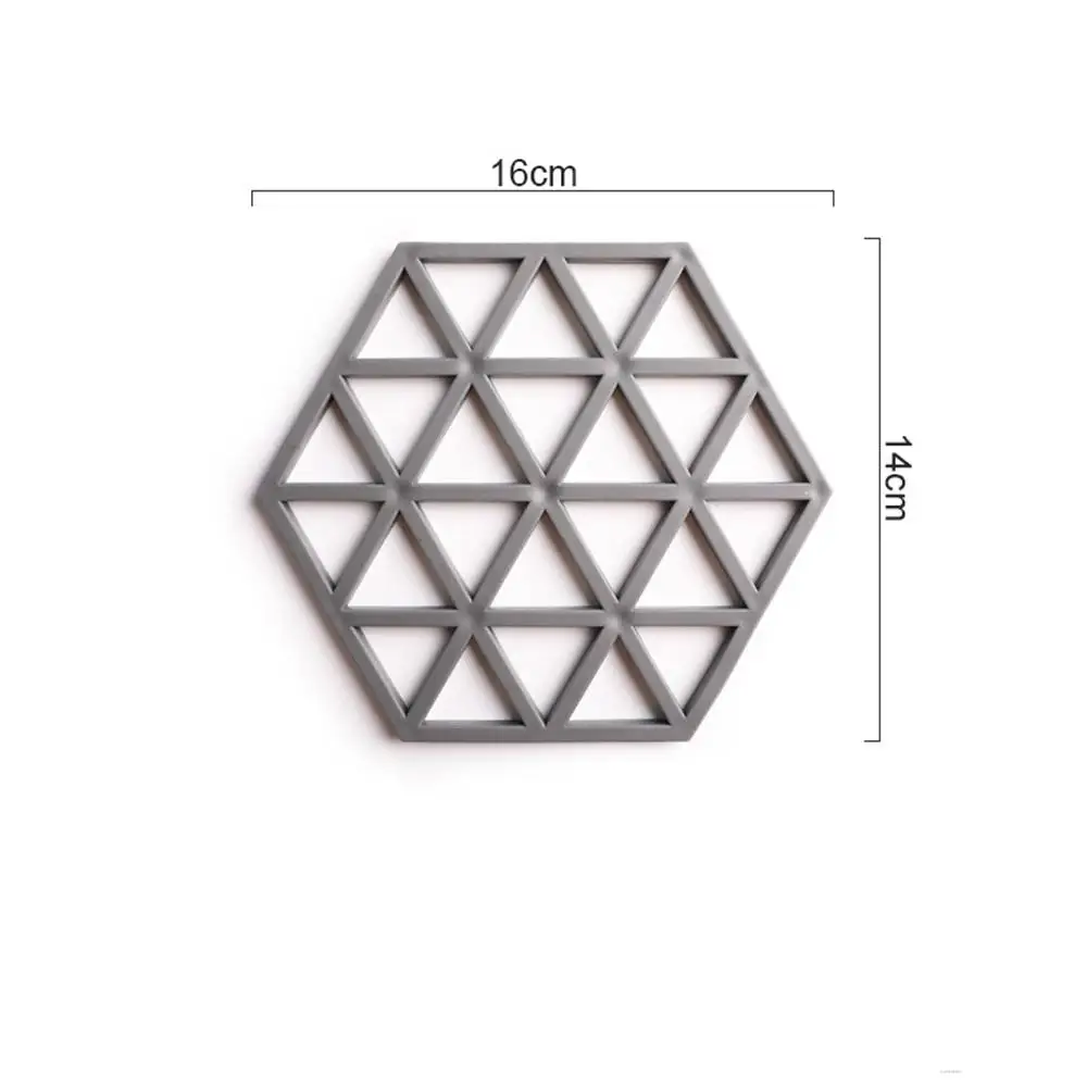

Household Heat Insulation Pad Anti-scalding Cup Mat Bowel Dishes Tableware Mat Hollow Out Non-slip Heat Insulator