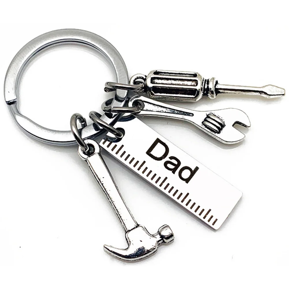 

Daddy Keychain Tool key chain Birthday Gift Hammer Wrench Charm Keychain Father's Day Charm Grandpa Dad Uncle Gift 2023 Newest