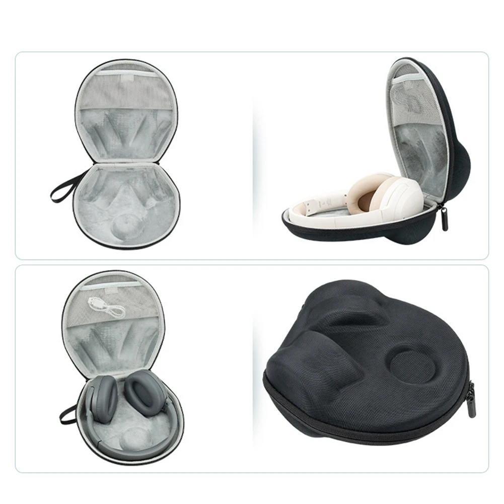 

Waterproof Earphone Accessories Box Dual Zipper Portable Headset Hard Bags With Hand Rope Headphone Pouch Bag for EDIFIER W820NB