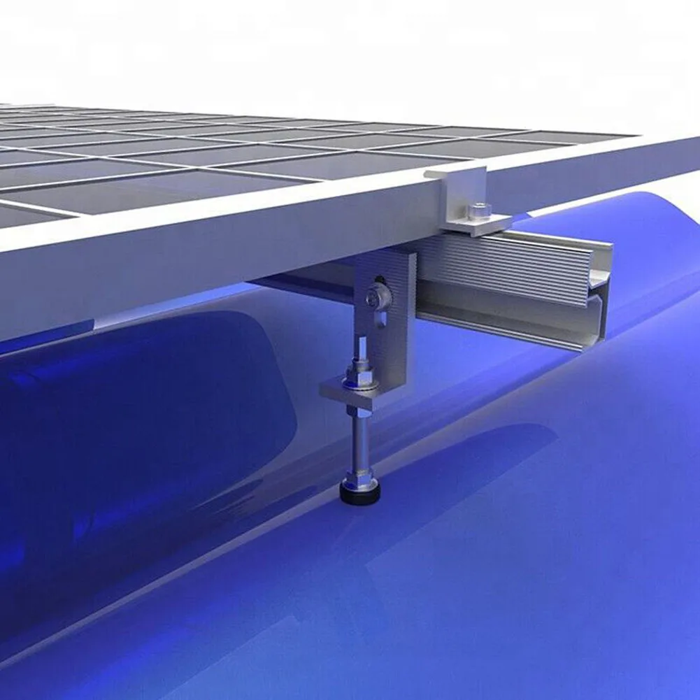 Кронштейны Винты для столба Серебристые солнечные трапециевидные с L-образным