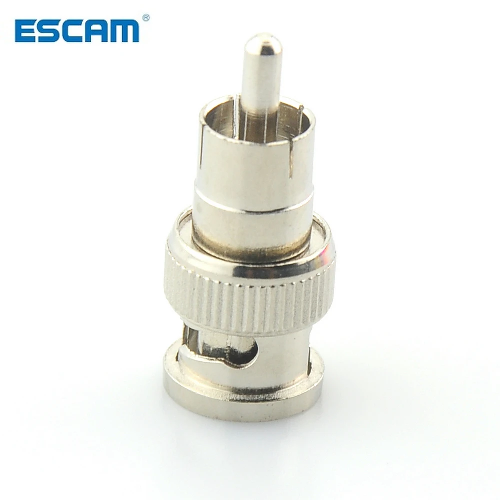 

ESCAM BNC Male to RCA Male Coax Connector Adapter Cable Coupler for CCTV Camera