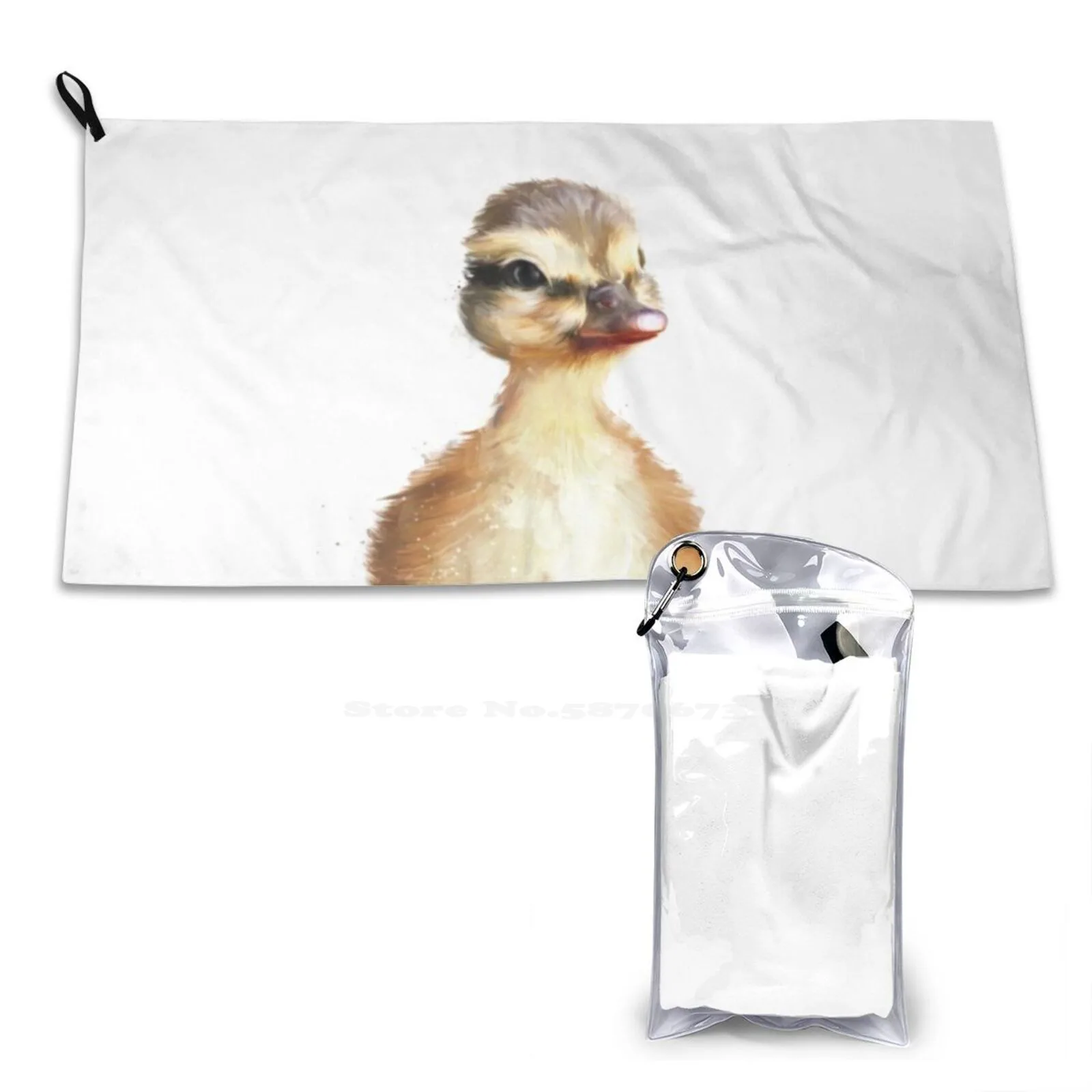 

Little Duck Soft Comfortable Bath Towel Outdoor Little Duck Little Collection Mallard Nature Animals Wildlife Wilderness Fauna