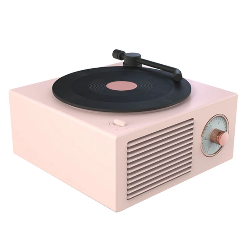 

Music Box Type Built-In Bluetooth Stereo Wireless Vintage Retro Microphone Speaker HIFI Aux Support Portable