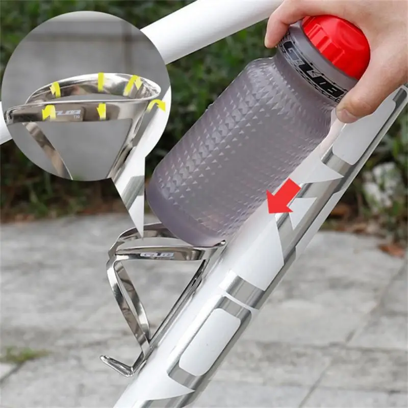 

Ultra Light Water Cup Holder Titanium Alloy Bike Bottle Cage Road Bike MTB Folding Bike Bottle Adapter Bicycle Kettle Cup Holder