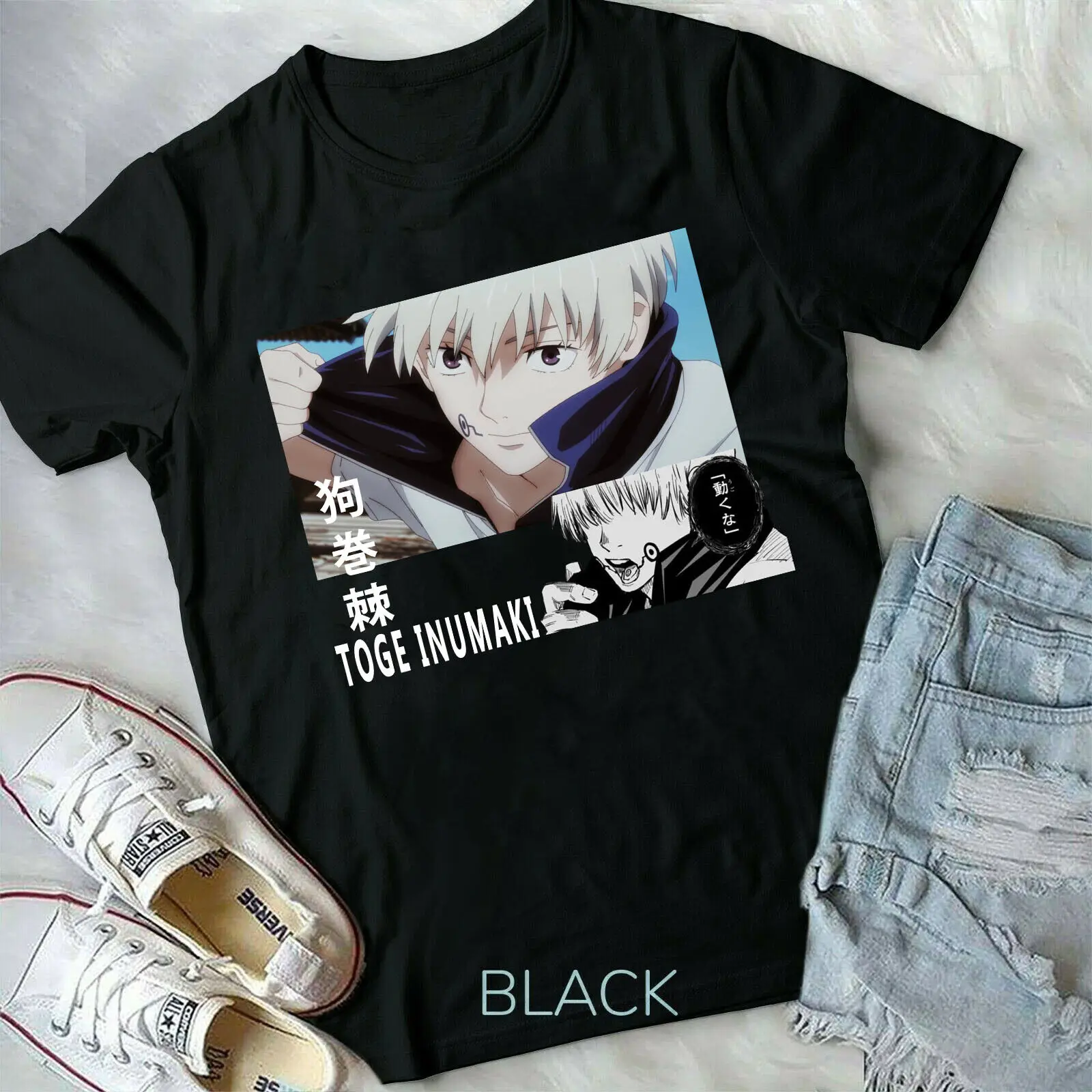 Футболка унисекс Inumaki Toge футболка джутитусу Megumi Fushiguro Satoru Gojo аниме