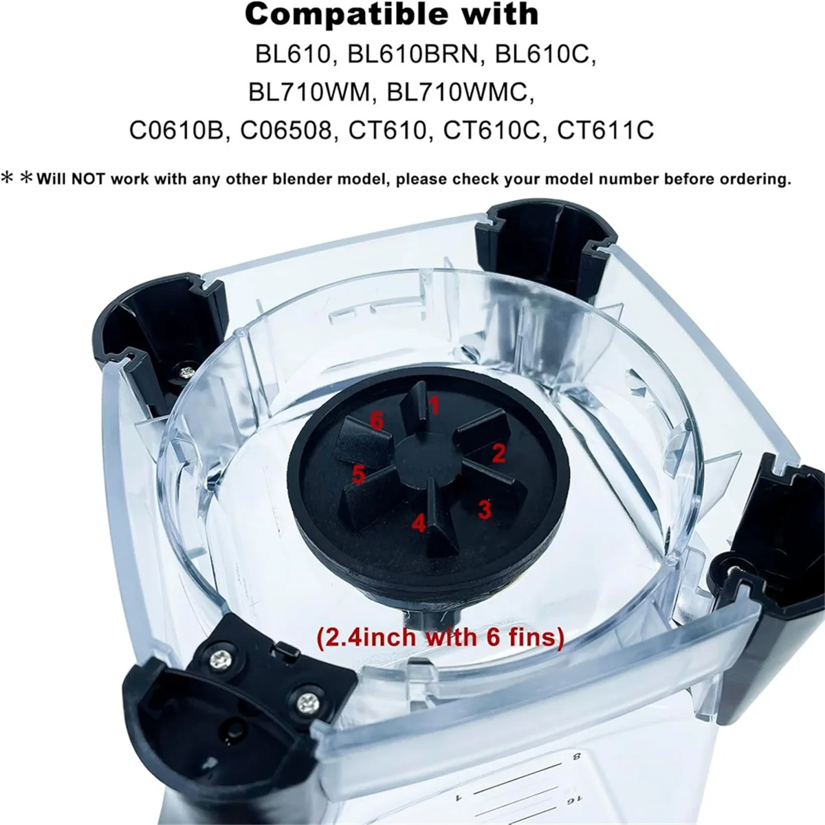 Запасные части для блендера кувшина BL610 BL710 серии 72 унции (9 чашек) комплект