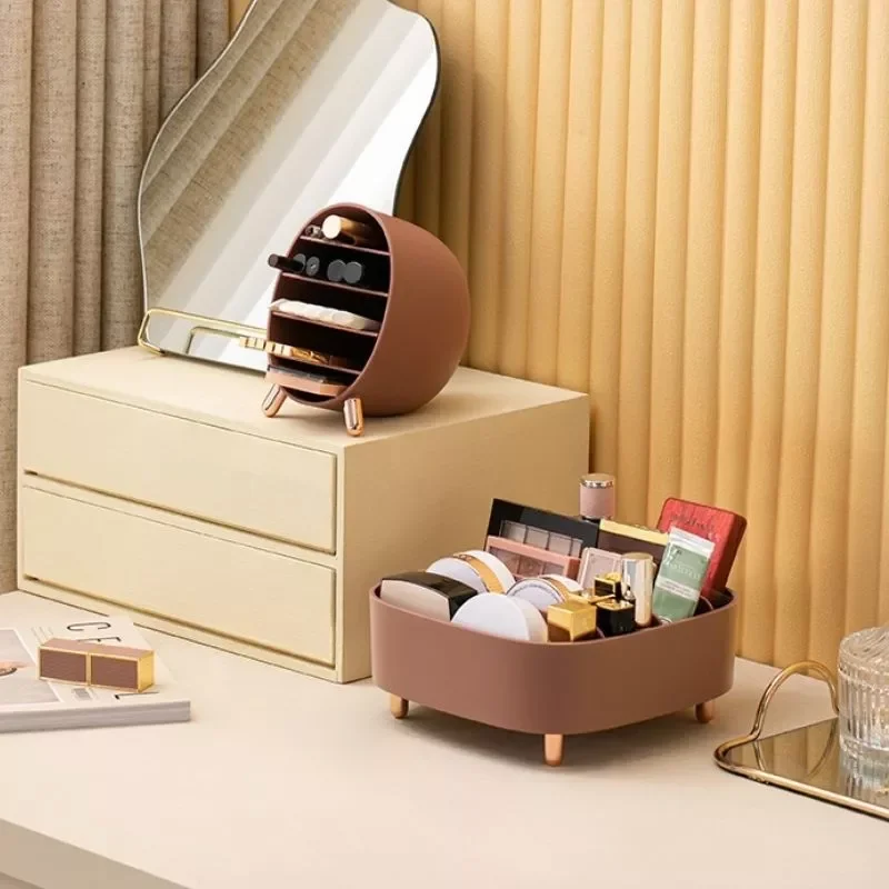 

2023 New Makeup Organizer Adjustable Storage Box For Eyebrow Pencil Lipstick Eyeliner Storage Box Display Stand Holder bathroom