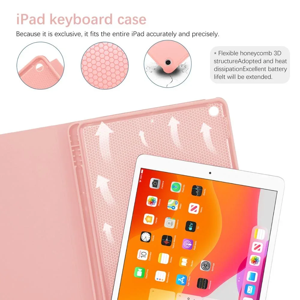 Чехол-клавиатура для iPad 5th 6th Air 2 Pro 9.7 7th 8th 9th 10.2 3 10.5 4 5 Gen 10.9 10th 11 Портативный