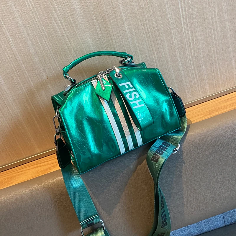 New Arrival Crossbody Bags for Women Shining Leather Bolsa Feminina Pillow Top Hanle Purses and Handbags Women Shoulder Bag