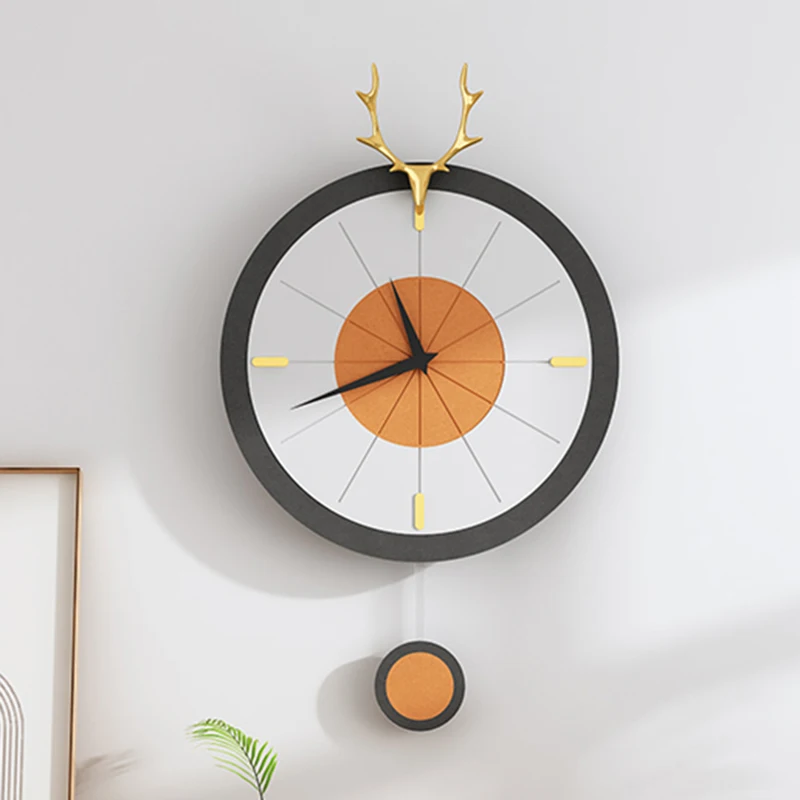 

Modern Battery Wall Clocks Kitchen Electronic Mechanism Bathroom Luxury Wall Clock Men Evening Wandklok Living Room Decor T50GZ