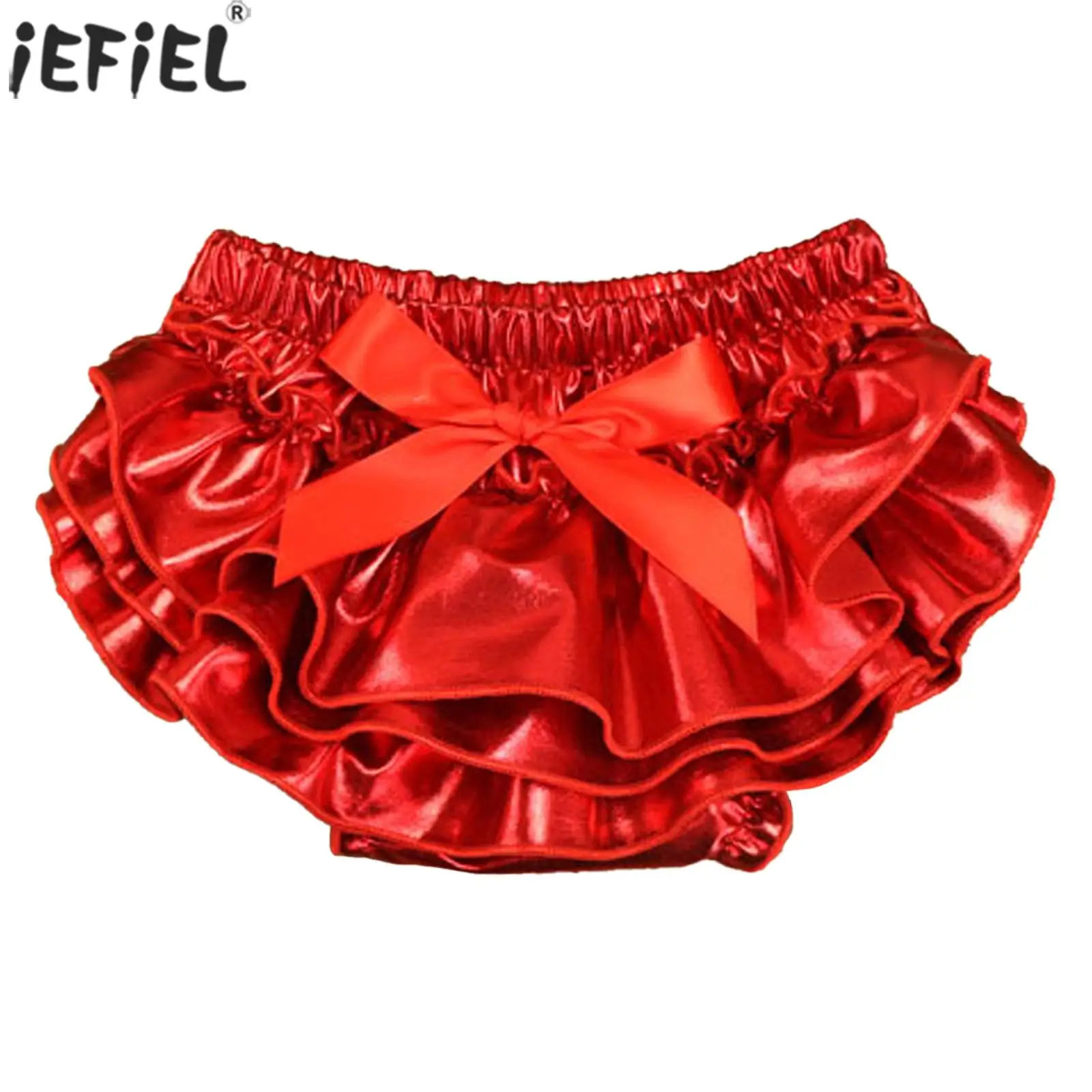 

Baby Girl Stylish Cotton Panties Breathable Colorful Shiny Elastic Waistband Underwear Bow Decoration Six Color Choose