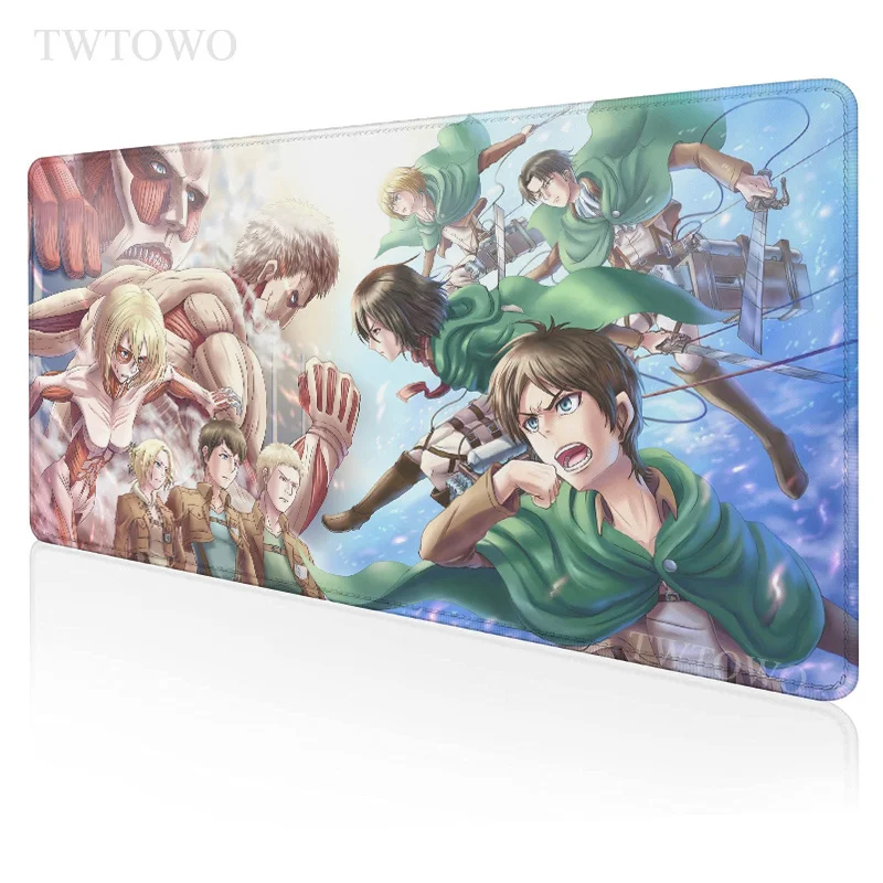 

Anime Shingeki No Kyojin Mousepad HD New XXL MousePads Mouse Mat Carpet Anti-slip Natural Rubber Office Table Mat Mice Pad
