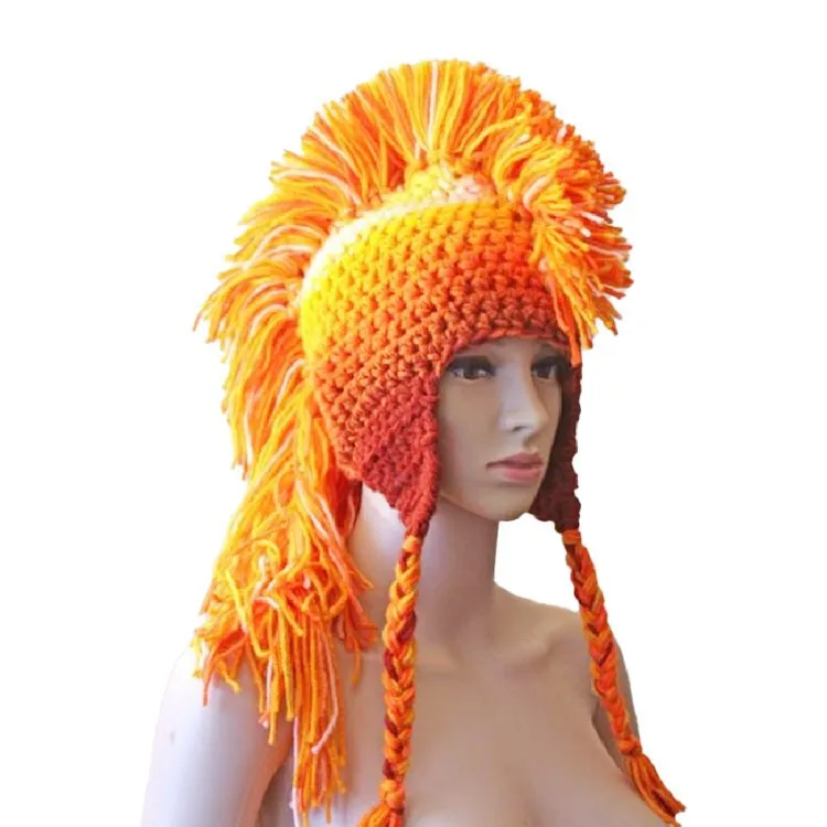 2022 New Holiday Party Hat Smart Tassel Hand woven Cosplay Knight Hat Dressing Gift
