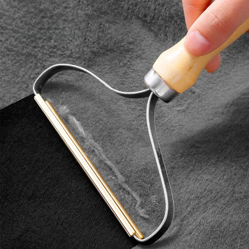 

Mini Manual Portable Fabric Shaver Clothes Lint Remover Fuzz Pill Shaver Fluff for Carpet Woolen Coat Clothes 2 Sided Lint Brush